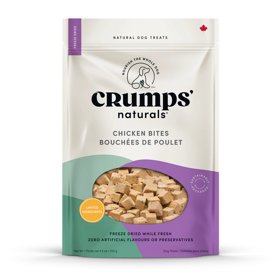 Crumps: Chicken Bites Dog - 155g