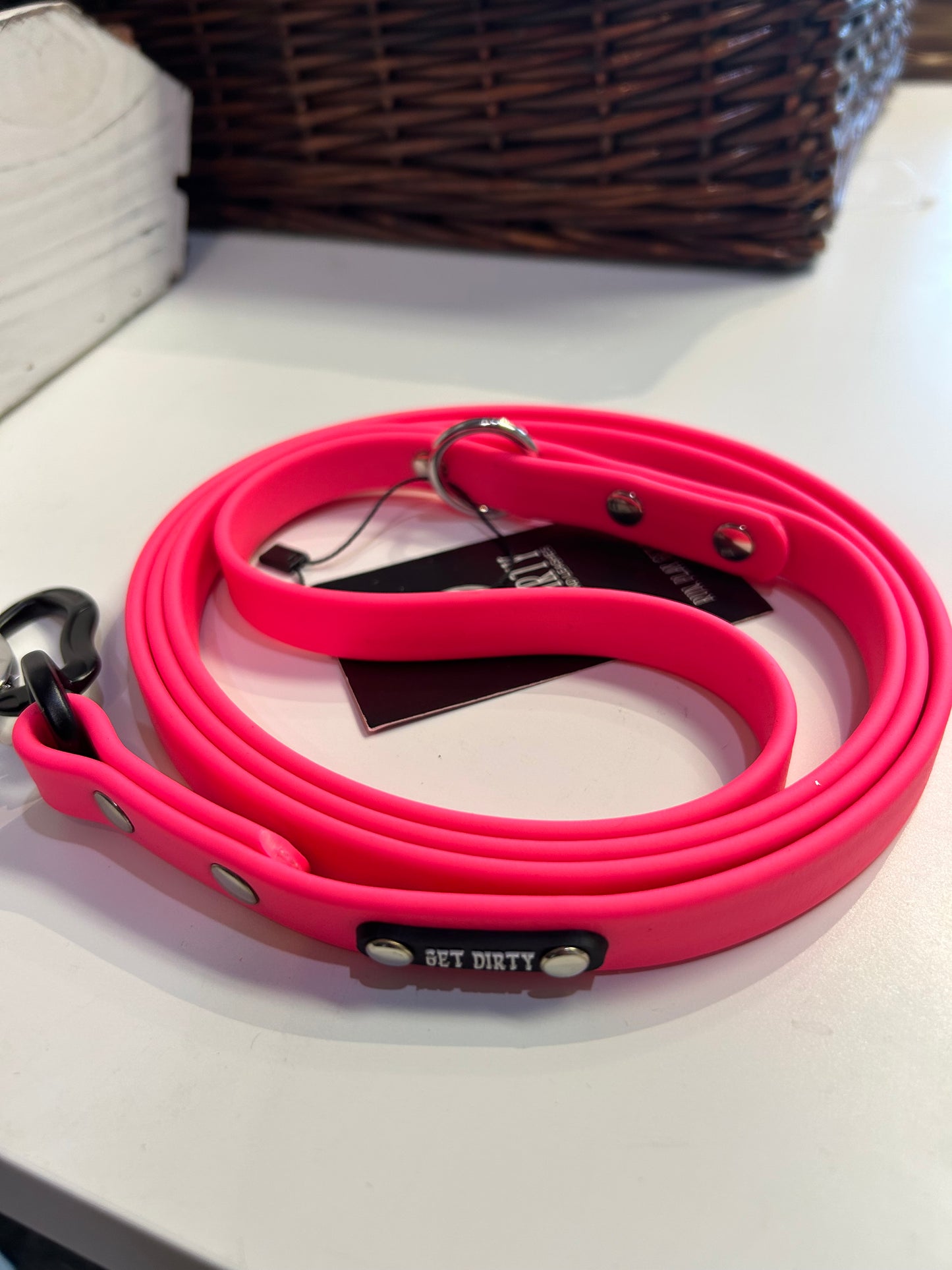 Get Dirty- Biothane 5ft. leashes with Carabiner clip