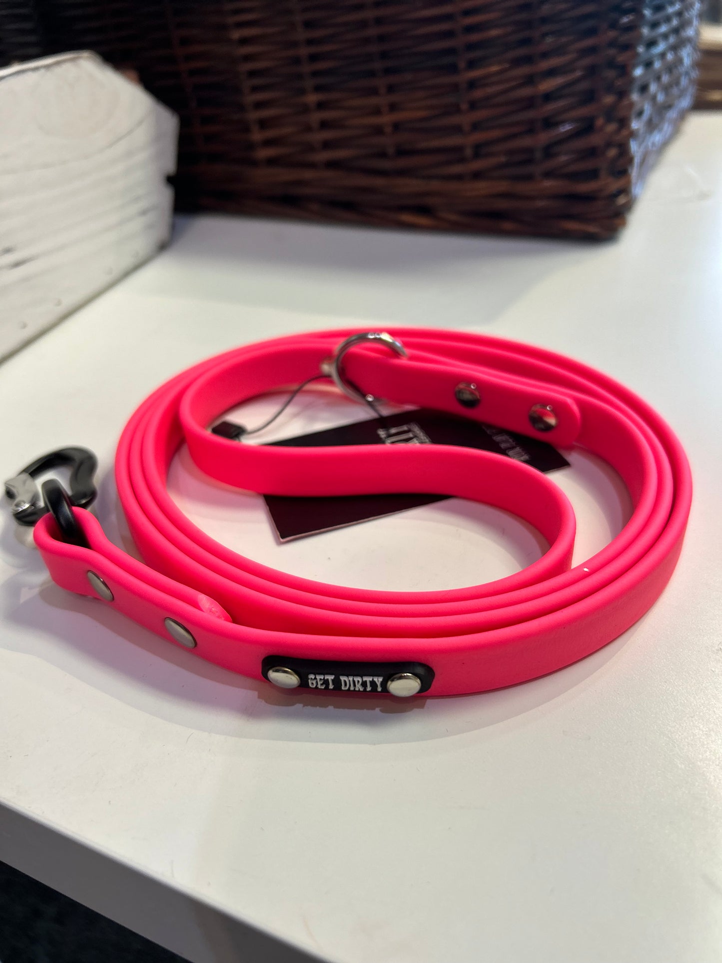 Get Dirty- Biothane 5ft. leashes with Carabiner clip