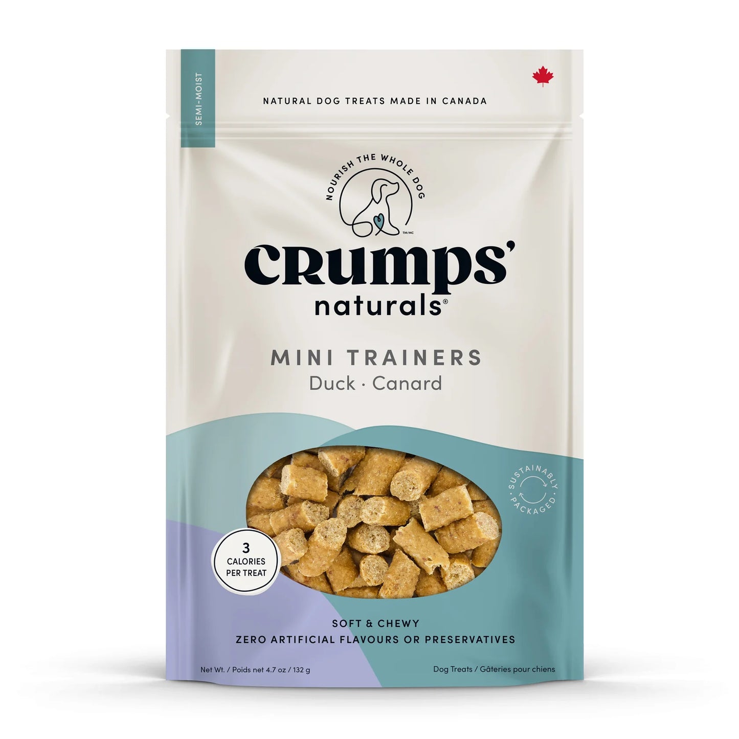 Crumps Mini Trainers Semi Moist Dog - Chicken/Duck/Beef 300g