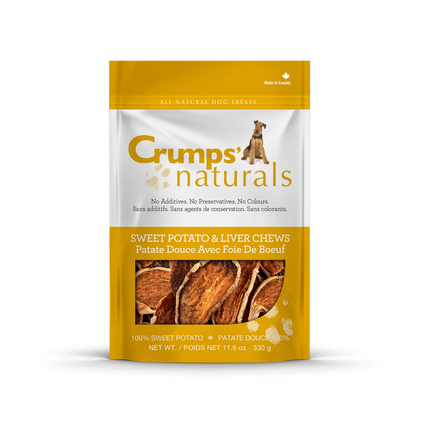 Crumps Naturals: Sweet Potato & Liver Chews - 330g