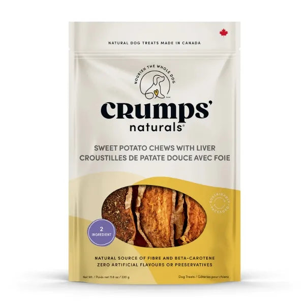 Crumps Naturals: Sweet Potato & Liver Chews - 330g