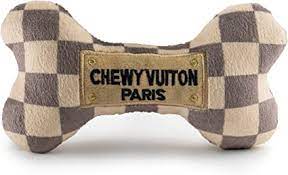 Haute Diggity Dog: Chewy Vuiton Bone Toy - Squeaker